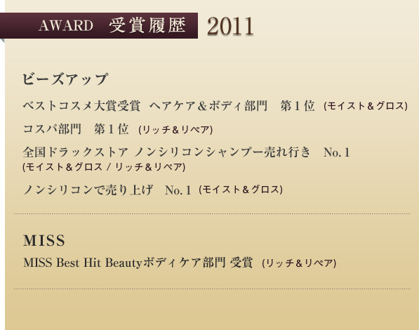 受賞履歴2011